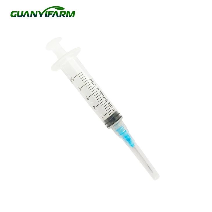 5 ml vienreizējās lietošanas veterinārā šļirce dzīvniekiem