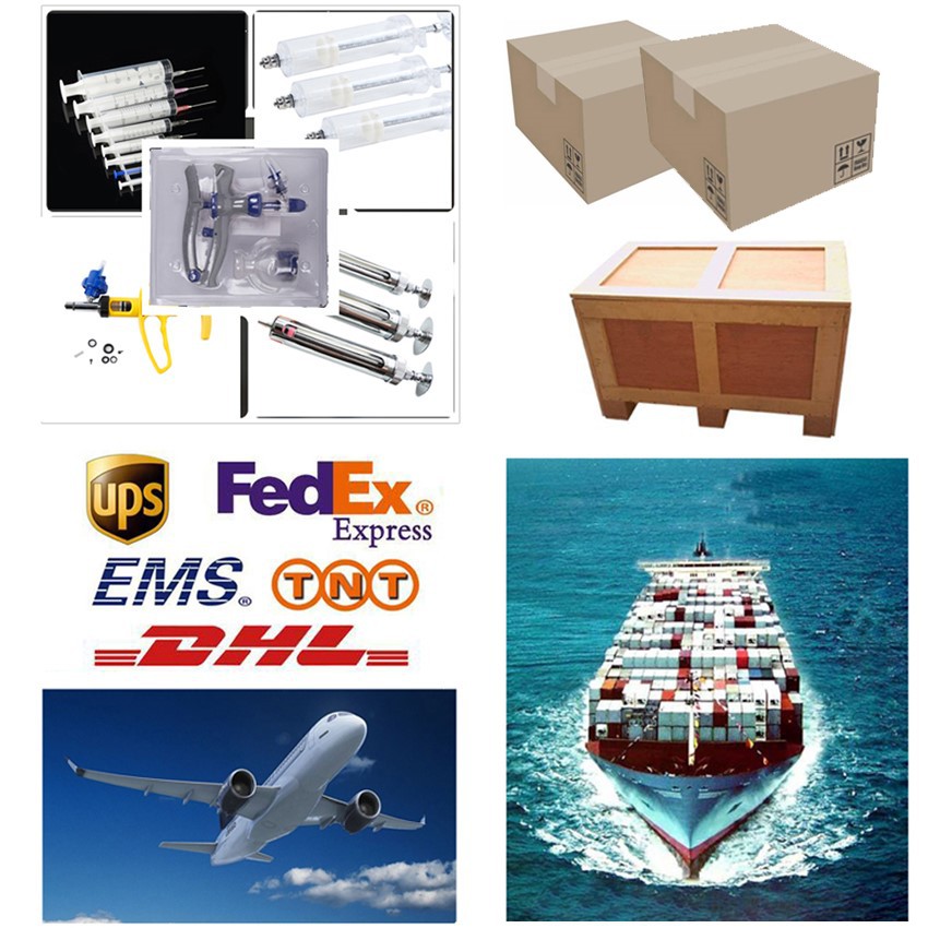 Packaging and Shipping of 5ml metal continuous syringe with bottle Packaging and Shipping of 5ml metal continuous syringe with bottle